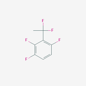 molecular formula C8H5F5 B1390647 2-(1,1-Difluoroethyl)-1,3,4-trifluorobenzene CAS No. 1138445-26-7