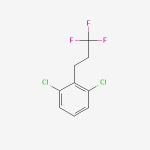molecular formula C9H7Cl2F3 B1390649 1,3-Dichloro-2-(3,3,3-trifluoropropyl)benzene CAS No. 1099597-55-3