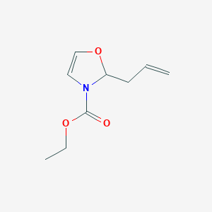 molecular formula C9H13NO3 B139065 ethyl 2-prop-2-enyl-2H-1,3-oxazole-3-carboxylate CAS No. 154776-06-4