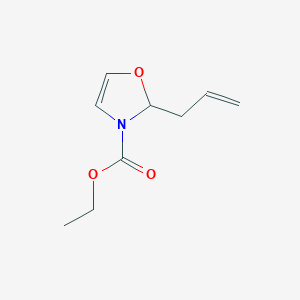 molecular formula C9H13NO3 B139065 2-Allyl-4-oxazoline-3-carboxylic acid ethyl ester CAS No. 154776-06-4