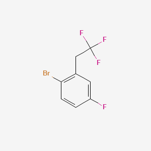 molecular formula C8H5BrF4 B1390651 1-Bromo-4-fluoro-2-(2,2,2-trifluoroethyl)benzene CAS No. 1186194-80-8