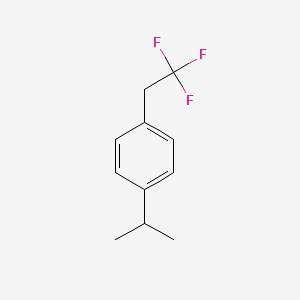 molecular formula C11H13F3 B1390652 1-异丙基-4-(2,2,2-三氟乙基)苯 CAS No. 1099597-44-0