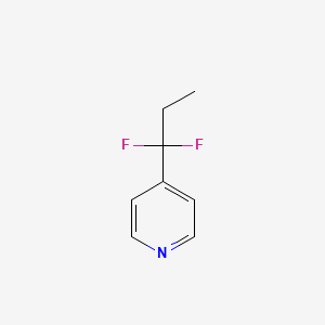 molecular formula C8H9F2N B1390654 4-(1,1-Difluoropropyl)pyridine CAS No. 1186195-22-1