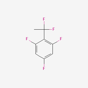 molecular formula C8H5F5 B1390656 2-(1,1-Difluoroethyl)-1,3,5-trifluorobenzene CAS No. 1138445-25-6