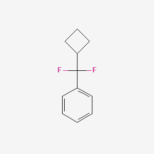 molecular formula C11H12F2 B1390659 (Cyclobutyldifluoromethyl)benzene CAS No. 1204295-80-6