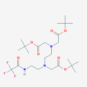molecular formula C24H42F3N3O7 B139066 Diethylenetriaminetriacetic Acid Trifluoroacetamide Tri(tert-butyl Ester) CAS No. 180152-84-5