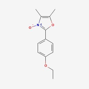 molecular formula C13H15NO3 B13906653 2-(4-Ethoxyphenyl)-4,5-dimethyloxazole 3-oxide 