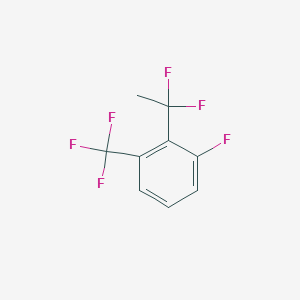 molecular formula C9H6F6 B1390667 2-(1,1-Difluoroethyl)-1-fluoro-3-(trifluoromethyl)benzene CAS No. 1138445-24-5