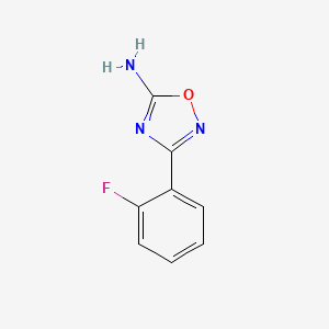 molecular formula C8H6FN3O B13906671 3-(2-Fluorophenyl)-1,2,4-oxadiazol-5-amine 