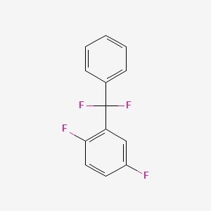 molecular formula C13H8F4 B1390671 2-(Difluorophenylmethyl)-1,4-difluorobenzene CAS No. 1138445-33-6