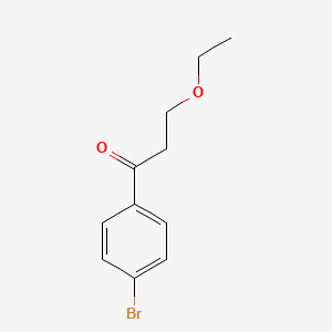 molecular formula C11H13BrO2 B1390674 1-(4-Bromophenyl)-3-ethoxypropan-1-one CAS No. 859954-71-5