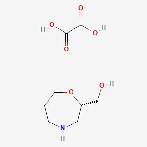 molecular formula C8H15NO6 B13906777 oxalic acid;[(2S)-1,4-oxazepan-2-yl]methanol 