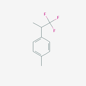 molecular formula C10H11F3 B1390678 1-Methyl-4-(1,1,1-trifluoropropan-2-yl)benzene CAS No. 1204295-78-2