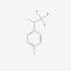 molecular formula C10H11F3 B1390678 1-Methyl-4-(2,2,2-trifluoro-1-methyl-ethyl)benzene CAS No. 1204295-78-2