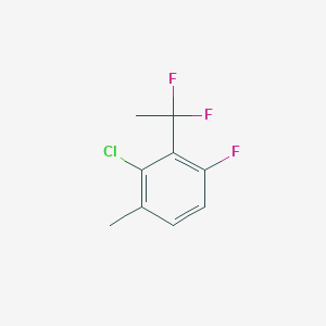 2-Chloro-3-(1,1-difluoroethyl)-4-fluoro-1-methylbenzene