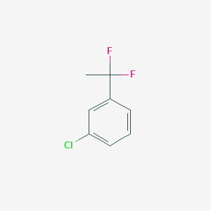 molecular formula C8H7ClF2 B1390686 1-Chloro-3-(1,1-difluoroethyl)benzene CAS No. 1204295-57-7