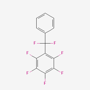 molecular formula C13H5F7 B1390691 1-(Pentafluorophenyl)-1-phenyl-difluoromethane CAS No. 38845-74-8