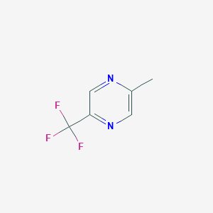 molecular formula C6H5F3N2 B1390692 2-Methyl-5-(trifluoromethyl)pyrazine CAS No. 1186195-51-6