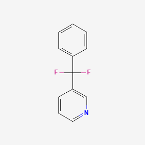 molecular formula C12H9F2N B1390697 3-(Difluorophenylmethyl)pyridine CAS No. 1204296-11-6