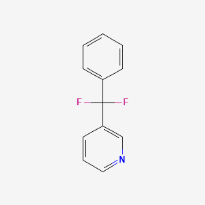 3-[Difluoro(phenyl)methyl]pyridine