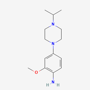 molecular formula C14H23N3O B1390698 4-(4-Isopropylpiperazin-1-YL)-2-methoxyphenylamine CAS No. 761440-92-0