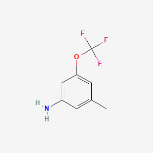 molecular formula C8H8F3NO B1390708 3-Methyl-5-(trifluoromethoxy)aniline CAS No. 86256-63-5