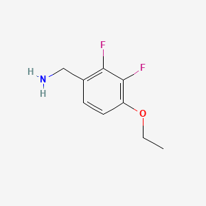 molecular formula C9H11F2NO B1390713 4-Ethoxy-2,3-difluorobenzylamine CAS No. 1017779-64-4
