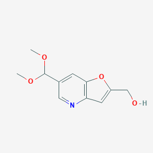 (6-(Dimethoxymethyl)furo[3,2-b]pyridin-2-yl)methanol