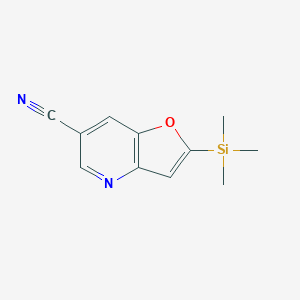 2-(Trimethylsilyl)furo[3,2-b]pyridine-6-carbonitrile