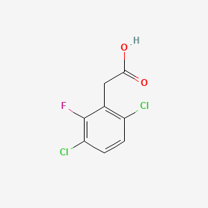 molecular formula C8H5Cl2FO2 B1390723 3,6-Dichloro-2-fluorophenylacetic acid CAS No. 916420-71-8