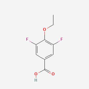 molecular formula C9H8F2O3 B1390733 4-Ethoxy-3,5-difluorobenzoic acid CAS No. 1017779-19-9