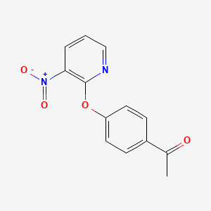 1-{4-[(3-Nitropyridin-2-yl)oxy]phenyl}ethanone