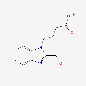 molecular formula C13H16N2O3 B1390741 4-(2-Methoxymethyl-benzoimidazol-1-YL)-butyric acid CAS No. 893631-64-6