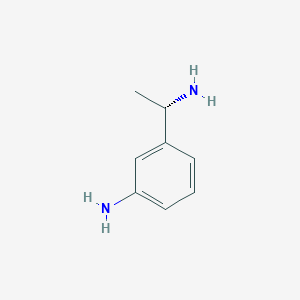 molecular formula C8H12N2 B1390745 (S)-3-(1-Aminoethyl)aniline CAS No. 317830-29-8