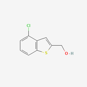 molecular formula C9H7ClOS B1390746 (4-Chloro-1-benzothiophen-2-yl)methanol CAS No. 216575-42-7