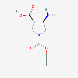 (3S,4R)-4-amino-1-(tert-butoxycarbonyl)pyrrolidine-3-carboxylic acid