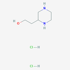 molecular formula C6H16Cl2N2O B1390753 2-(Piperazin-2-yl)ethanol dihydrochloride CAS No. 5169-93-7