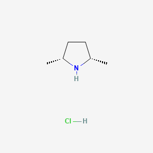 molecular formula C6H14ClN B1390754 cis-2,5-Dimethylpyrrolidine hydrochloride CAS No. 4209-65-8