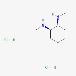 molecular formula C8H20Cl2N2 B1390756 (1R,2R)-N1,N2-dimethylcyclohexane-1,2-diamine dihydrochloride CAS No. 70708-33-7