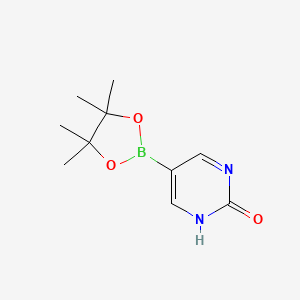 molecular formula C10H15BN2O3 B1390758 2-Hydroxypyrimidine-5-boronic acid pinacol ester CAS No. 1073354-84-3
