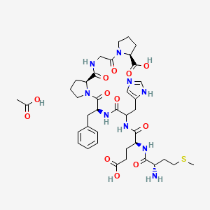 molecular formula C39H55N9O12S B13907584 Semax acetate 