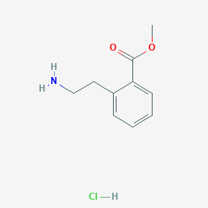 molecular formula C10H14ClNO2 B1390762 Methyl 2-(2-aminoethyl)benzoate hydrochloride CAS No. 1046758-68-2