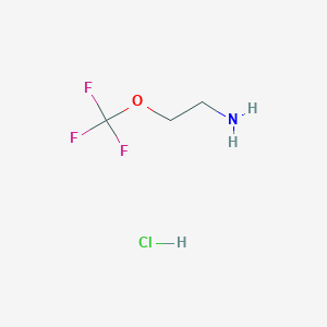 molecular formula C3H7ClF3NO B1390770 2-(Trifluoromethoxy)ethylamine hydrochloride CAS No. 886050-51-7