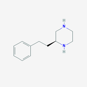 molecular formula C12H18N2 B1390772 (S)-2-苯乙基哌嗪 CAS No. 612502-28-0