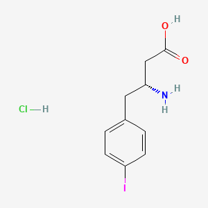 molecular formula C10H13ClINO2 B1390774 (R)-3-Amino-4-(4-iodophenyl)butanoic acid hydrochloride CAS No. 269396-70-5