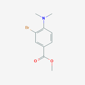 molecular formula C10H12BrNO2 B1390777 Methyl 3-bromo-4-(dimethylamino)benzoate CAS No. 71695-21-1