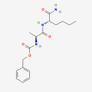 molecular formula C17H25N3O4 B1390790 L-Norleucinamide, N-[(phenylmethoxy)carbonyl]-L-alanyl- CAS No. 197237-14-2