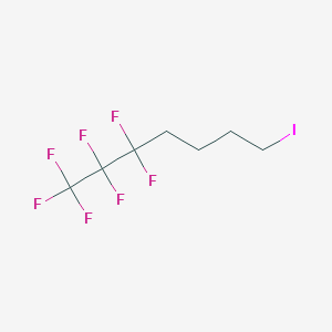 molecular formula C7H8F7I B1390799 1,1,1,2,2,3,3-Heptafluoro-7-iodoheptane CAS No. 2967-60-4