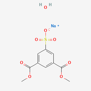 molecular formula C10H11NaO8S B13908017 Dimethyl 5-sulfoisophthalate, sodium salt hydrate 