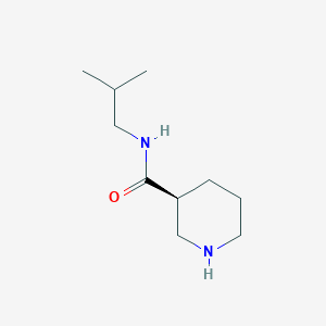 (3S)-N-(2-methylpropyl)piperidine-3-carboxamide
